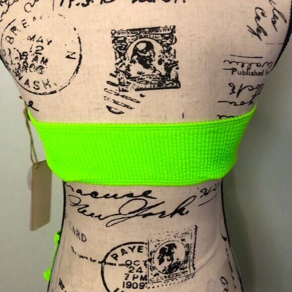 NWT! Cabana Del Sol Neon Green Bikini Size Medium - Picture 4 of 10